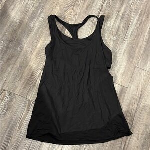 Lulu Lemon Black Racerback Tank Top and sports bra